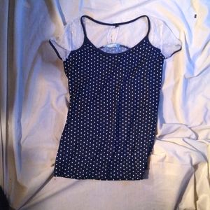 Small short sleeve dress shirt. I got it from Maurice's. Only wore once.